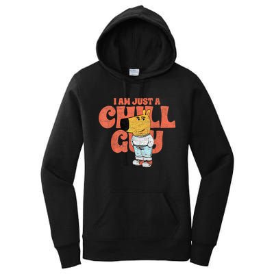 IM Just A Chill Guy Funny Meme Women's Pullover Hoodie