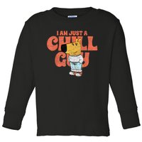 IM Just A Chill Guy Funny Meme Toddler Long Sleeve Shirt