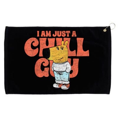 IM Just A Chill Guy Funny Meme Grommeted Golf Towel