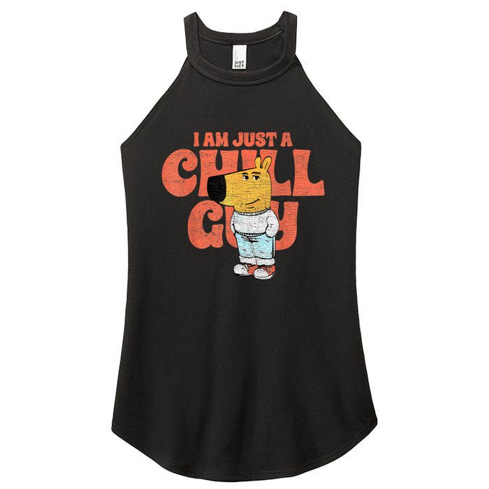 IM Just A Chill Guy Funny Meme Women's Perfect Tri Rocker Tank