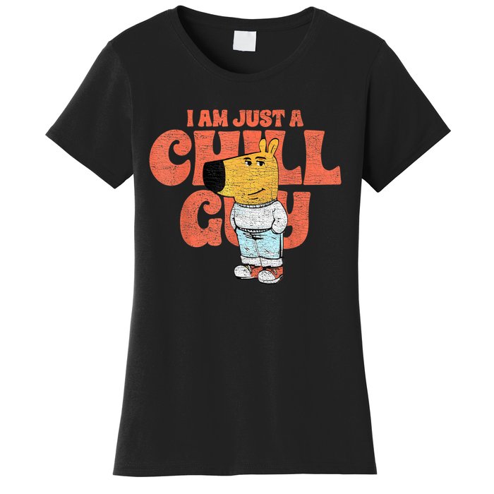 IM Just A Chill Guy Funny Meme Women's T-Shirt