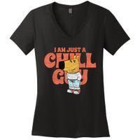 IM Just A Chill Guy Funny Meme Women's V-Neck T-Shirt