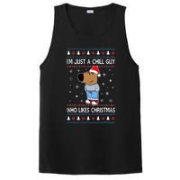 IM Just A Chill Guy Who Likes Christmas Ugly Sweater PosiCharge Competitor Tank