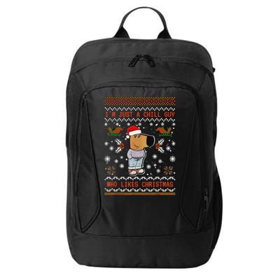 IM Just A Chill Guy Who Likes Christmas Gift City Backpack