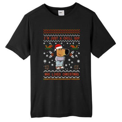 IM Just A Chill Guy Who Likes Christmas Gift Tall Fusion ChromaSoft Performance T-Shirt