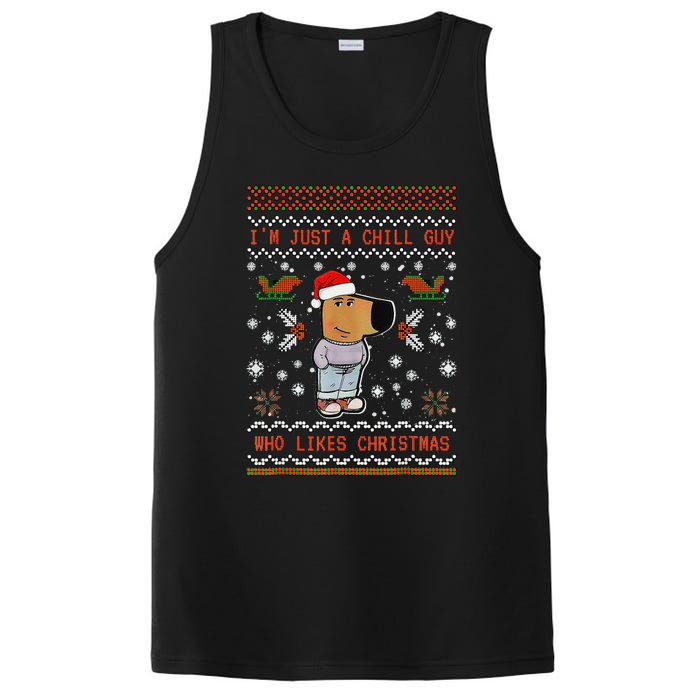 IM Just A Chill Guy Who Likes Christmas Gift PosiCharge Competitor Tank