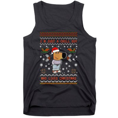 IM Just A Chill Guy Who Likes Christmas Gift Tank Top