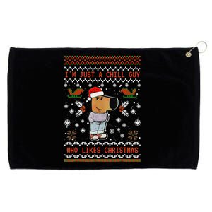 IM Just A Chill Guy Who Likes Christmas Gift Grommeted Golf Towel