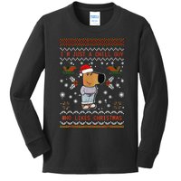 IM Just A Chill Guy Who Likes Christmas Gift Kids Long Sleeve Shirt