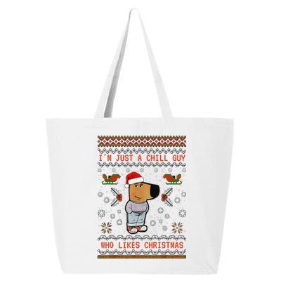 IM Just A Chill Guy Who Likes Christmas Gift 25L Jumbo Tote