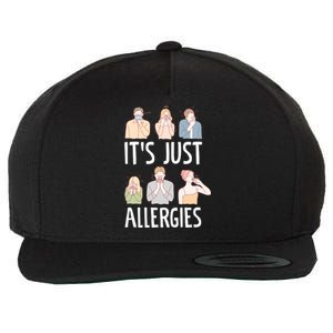 It's Just Allergies Allergy Allergic Rhinitis Gift Wool Snapback Cap