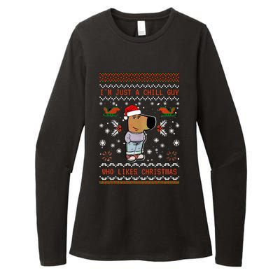 IM Just A Chill Guy Who Likes Christmas My New Character Womens CVC Long Sleeve Shirt