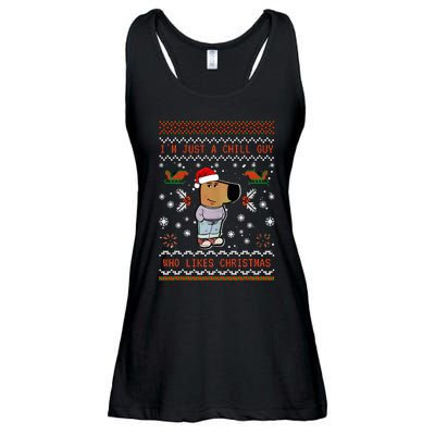 IM Just A Chill Guy Who Likes Christmas My New Character Ladies Essential Flowy Tank