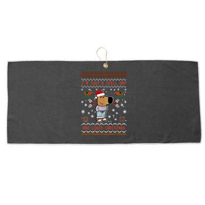 IM Just A Chill Guy Who Likes Christmas My New Character Large Microfiber Waffle Golf Towel