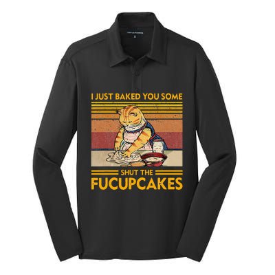 I Just Baked You Some Shut The Fucupcakes Silk Touch Performance Long Sleeve Polo