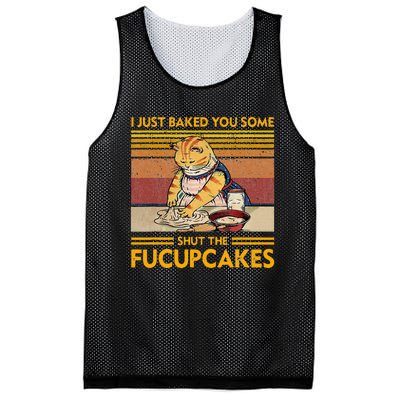 I Just Baked You Some Shut The Fucupcakes Mesh Reversible Basketball Jersey Tank