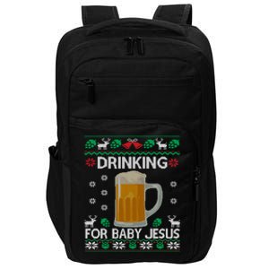 Ing Jesus Beer Lover Christian Ugly Christmas Gift Impact Tech Backpack