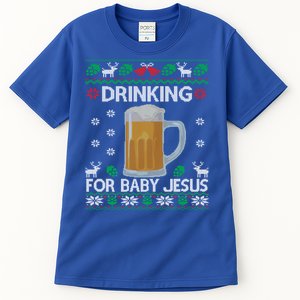 Ing Jesus Beer Lover Christian Ugly Christmas Gift Tall T-Shirt