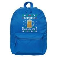 Ing Jesus Beer Lover Christian Ugly Christmas Gift 16 in Basic Backpack