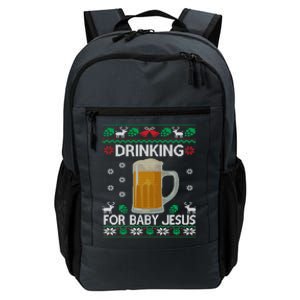 Ing Jesus Beer Lover Christian Ugly Christmas Gift Daily Commute Backpack