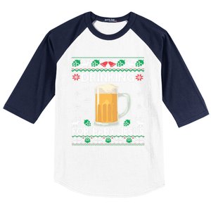 Ing Jesus Beer Lover Christian Ugly Christmas Gift Baseball Sleeve Shirt