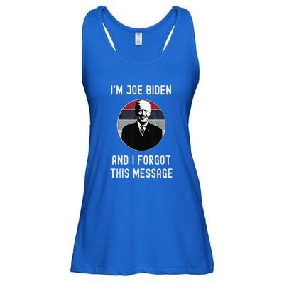 I'm Joe Biden And I Forgot This Message Funny Political Ladies Essential Flowy Tank