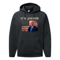 ItS Joever Biden Biden Has Quit The Race For President Performance Fleece Hoodie