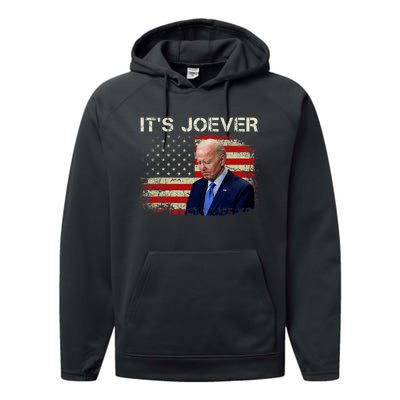 ItS Joever Biden Biden Has Quit The Race For President Performance Fleece Hoodie