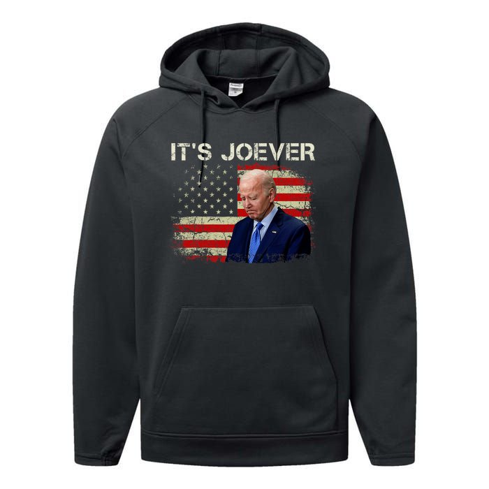 ItS Joever Biden Biden Has Quit The Race For President Performance Fleece Hoodie