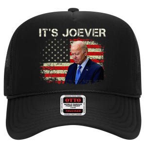 ItS Joever Biden Biden Has Quit The Race For President High Crown Mesh Back Trucker Hat