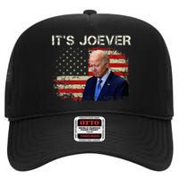 ItS Joever Biden Biden Has Quit The Race For President High Crown Mesh Back Trucker Hat