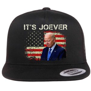 ItS Joever Biden Biden Has Quit The Race For President Flat Bill Trucker Hat