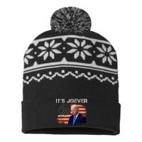 ItS Joever Biden Biden Has Quit The Race For President USA-Made Snowflake Beanie