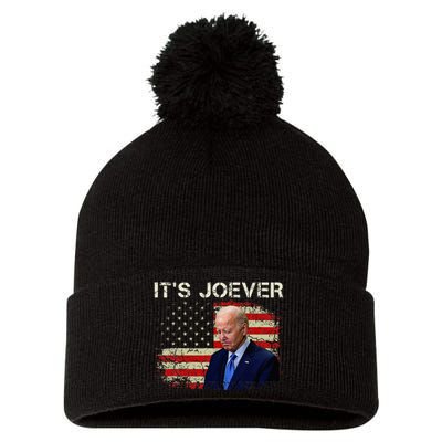 ItS Joever Biden Biden Has Quit The Race For President Pom Pom 12in Knit Beanie