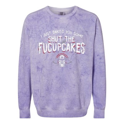 I Just Baked You Some Shut The Fucupcakes Viking Colorblast Crewneck Sweatshirt