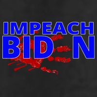 Impeach Joe Biden Bloody Handprint 7 Panel Mesh Trucker Snapback Hat
