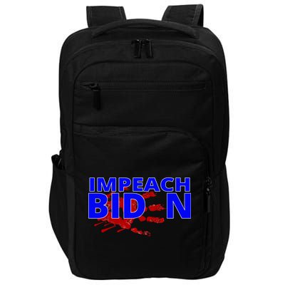 Impeach Joe Biden Bloody Handprint Impact Tech Backpack