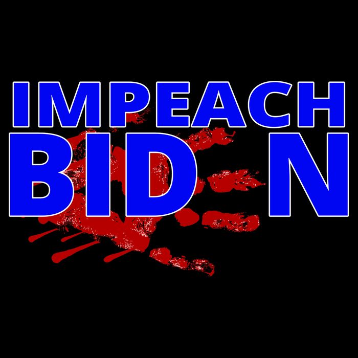 Impeach Joe Biden Bloody Handprint Backpack