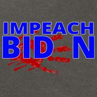 Impeach Joe Biden Bloody Handprint Cotton Canvas Backpack