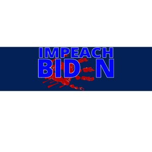 Impeach Joe Biden Bloody Handprint Bumper Sticker