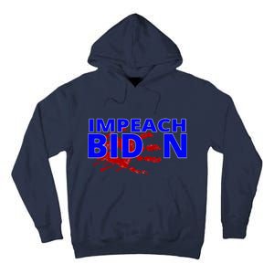 Impeach Joe Biden Bloody Handprint Tall Hoodie