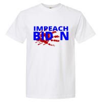 Impeach Joe Biden Bloody Handprint Garment-Dyed Heavyweight T-Shirt