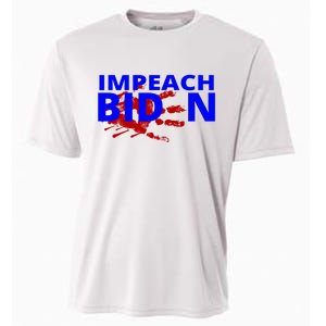 Impeach Joe Biden Bloody Handprint Cooling Performance Crew T-Shirt