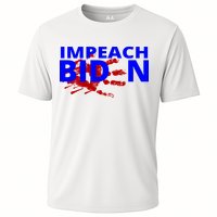 Impeach Joe Biden Bloody Handprint Cooling Performance Crew T-Shirt