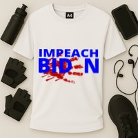 Impeach Joe Biden Bloody Handprint Cooling Performance Crew T-Shirt
