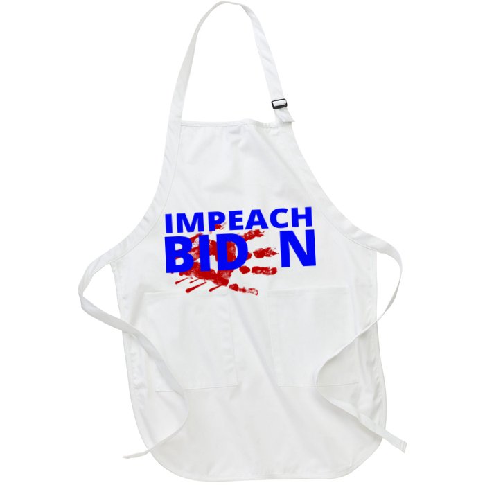 Impeach Joe Biden Bloody Handprint Apron