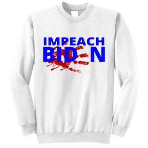 Impeach Joe Biden Bloody Handprint Sweatshirt