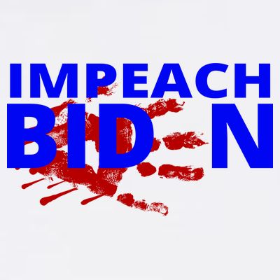Impeach Joe Biden Bloody Handprint T-Shirt