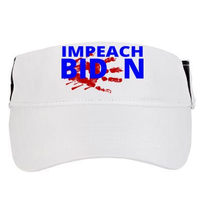 Impeach Joe Biden Bloody Handprint Adult Drive Performance Visor