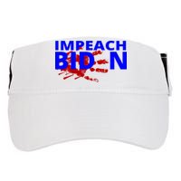 Impeach Joe Biden Bloody Handprint Adult Drive Performance Visor